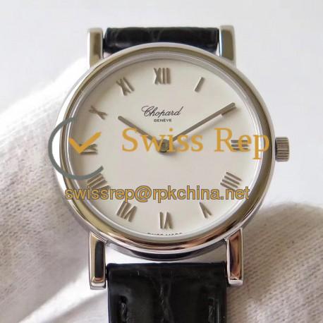 Replica Chopard Classic 127387-1001 MG Stainless Steel White Dial Swiss Ronda Caliber 1062 Quartz