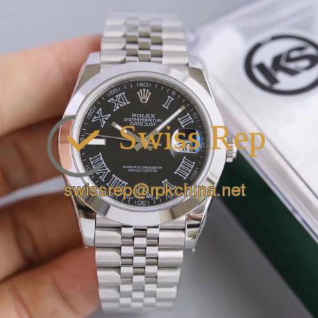 Replica Rolex Datejust II 126300 41MM KS Stainless Steel Black Dial Swiss 2836-2