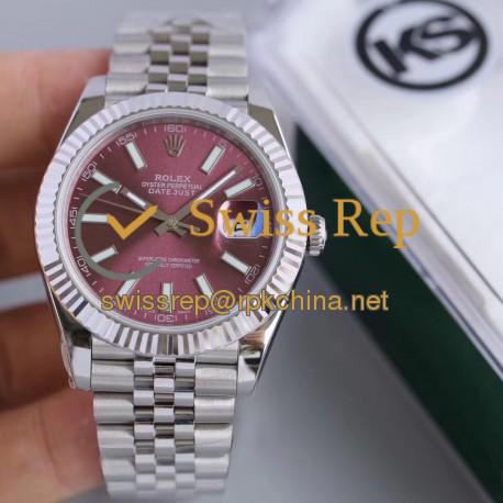 Replica Rolex Datejust II 126334 41MM KS Stainless Steel Purple Dial Swiss 2836-2