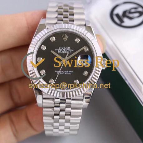 Replica Rolex Datejust II 126334 41MM KS Stainless Steel Black Dial Swiss 2836-2