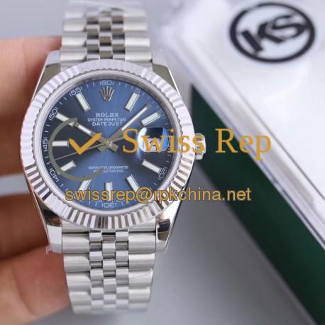 Replica Rolex Datejust II 126334 41MM KS Stainless Steel Blue Dial Swiss 2836-2