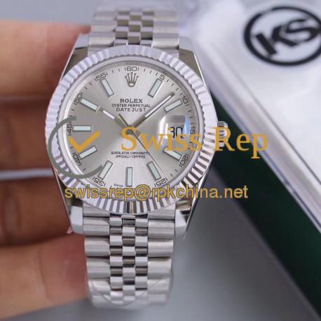 Replica Rolex Datejust II 126334 41MM KS Stainless Steel Rhodium Dial Swiss 2836-2