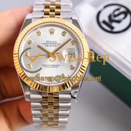 Replica Rolex Datejust II 116333 41MM KS Stainless Steel & Yellow Gold Rhodium Dial Swiss 2836-2