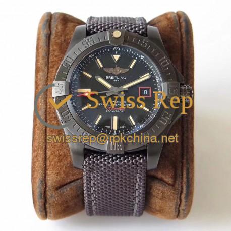 Replica Breitling Avenger Blackbird 44 V1731110/BD74/109W/M20BASA.1 TW Titanium Black Dial Swiss 2824-2