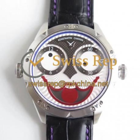 Replica Konstantin Chaykin Joker N Stainless Steel White & Blue Joker Dial Seiko NH35A