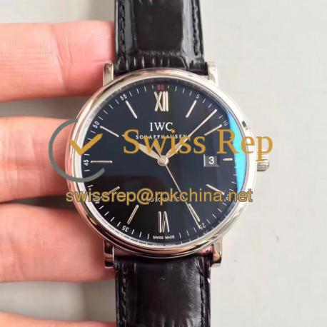 Replica IWC Portofino Automatic IW356502 MK Stainless Steel Black Dial Swiss 2892