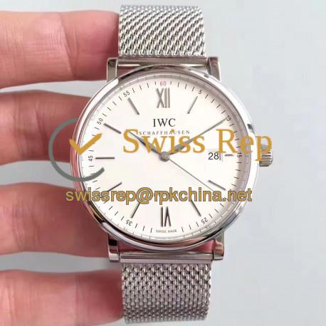 Replica IWC Portofino Automatic IW356505 MK Stainless Steel White Dial Swiss 2892