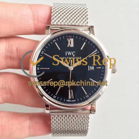 Replica IWC Portofino Automatic IW356506 MK Stainless Steel Black Dial Swiss 2892