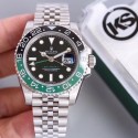 Replica Rolex GMT-Master II KS Stainless Steel Black Dial Swiss 2836-2