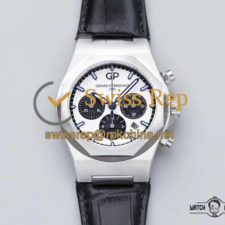 Replica Girard Perregaux Laureato Chronograph 42MM 81020-11-131-BB6A TWA Stainless Steel White Dial Swiss 7750