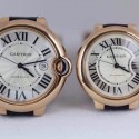 Replica Cartier Ballon Bleu 36MM Rose Gold Swiss Silver Dial Swiss 2671