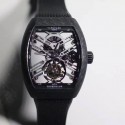 Replica Franck Muller Vanguard Skeleton V 45 S6 SQT CARBONE NR N Carbon Fiber Skeleton Dial Swiss Tourbillon