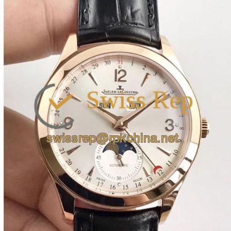 Replica Jaeger-LeCoultre Master Calendar 1552520 OM Rose Gold Silver Dial Swiss Caliber 866/1