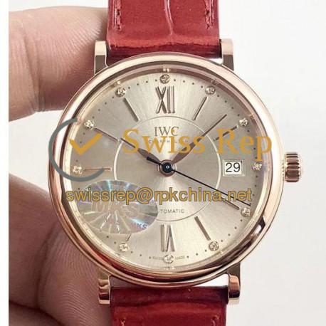 Replica IWC Portofino Automatic 37 IW458116 MK Rose Gold Silver Dial M9015