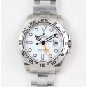 Replica Rolex Explorer II 216570 2018 V7 Stainless Steel White Dial Swiss 2836-2