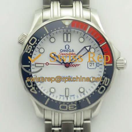 Replica Omega Seamaster Diver 300M Co-Axial 41MM Commander 007 212.32.41.20.04.001 MK Stainless Steel White Dial Swiss 2507