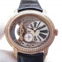 Replica Audemars Piguet Royal Millenary 4101 15350 V9 Rose Gold & Diamonds Rose Gold Skeleton Dial Swiss 4101