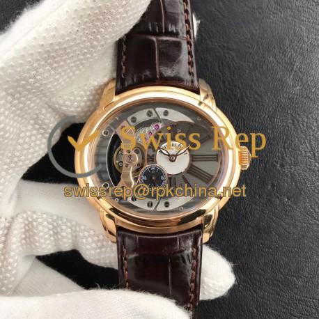 Replica Audemars Piguet Royal Millenary 4101 15350OR.OO.D093CR.01 V9 Yellow Gold Skeleton Dial Swiss 4101