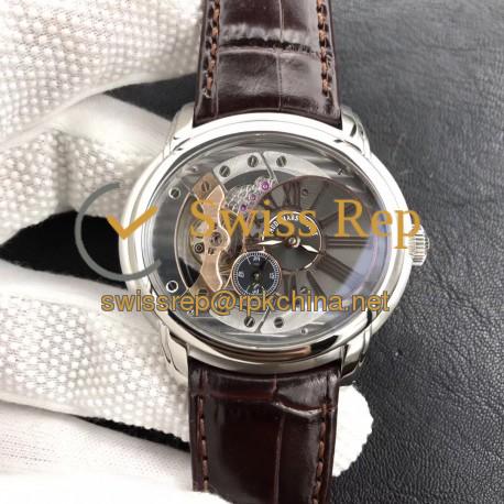 Replica Audemars Piguet Royal Millenary 4101 15350ST.OO.D002CR.01 V9 Stainless Steel Skeleton Dial Swiss 4101