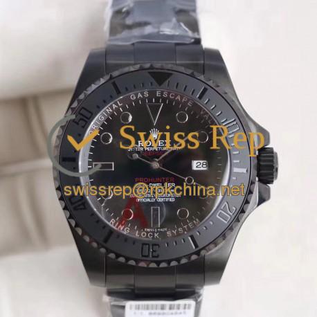 Replica Rolex DEEPSEA Prohunter 116660 BP PVD Black Dial Swiss 2836-2