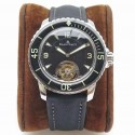 Replica Blancpain Fifty Fathoms Tourbillon ZF Stainless Steel Black Dial Swiss Toubillon