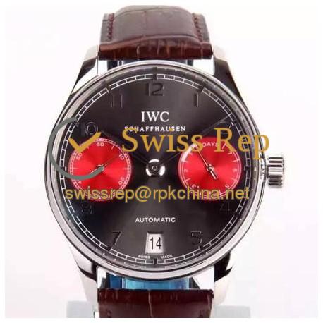 Replica IWC Portuguese IW500702 Power Reserve Stainless Steel Black Dial Swiss IWC 52010