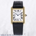 Replica Cartier Tank Solo Ladies 31MM W5200002 AF Yellow Gold White Dial Swiss Ronda Quartz