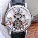 Replica Franck Muller Round Color Dreams Tourbillon TWL Stainless Steel & Diamonds Diamond Dial Swiss Tourbillon