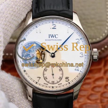 Replica IWC Portugieser Tourbillon IW546301 ZF Stainless Steel White Dial Swiss Tourbillon