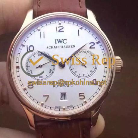 Replica IWC Portuguese IW500705 Power Reserve Rose Gold White Dial Swiss IWC 52010