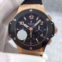 Replica Hublot Big Bang Gold Ceramic 301.PB.131.RX V6 Rose Gold Black Dial Swiss HUB4100