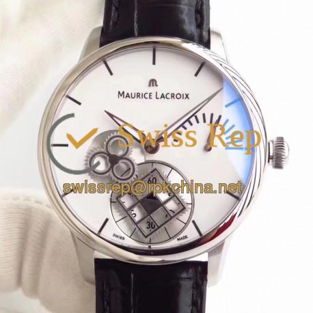 Replica Maurice Lacroix Roue Carree Seconde MP7158-SS001-901 AM Stainless Steel White Dial Swiss ML 156