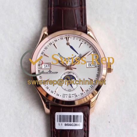 Replica Jaeger-LeCoultre Master Calendar Q151242A Noob Rose Gold Silver Dial Swiss Caliber 924