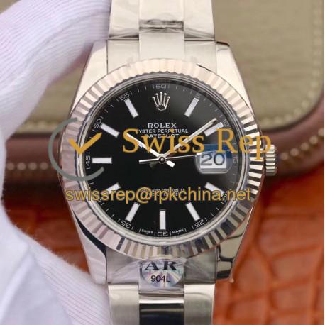 Replica Rolex Datejust II 41MM 126334 AR Stainless Steel 904L Black Dial Swiss 2824-2