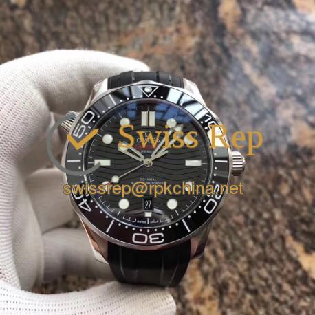 Replica Omega Seamaster Diver 300M 210.32.42.20.01.001 VS V2 Stainless Steel Black Dial Swiss 8800