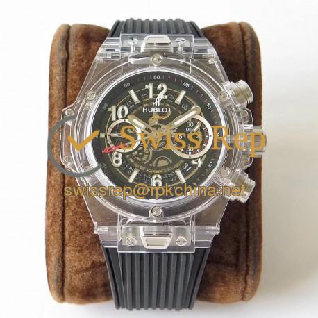 Replica Hublot Big Bang Unico Sapphire Limited Edition 411.JX.4802.RT OX Sapphire Crystal Skeleton Dial Swiss HUB1242