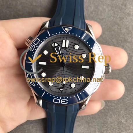 Replica Omega Seamaster Diver 300M 210.32.42.20.06.001 VS V2 Stainless Steel Grey Dial Swiss 8800