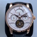 Replica Jaeger-LeCoultre Master Grande Tradition Tourbillon Noob Rose Gold White Dial Swiss Tourbillon