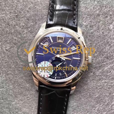 Replica Patek Philippe Annual Calendar 5205G-013 KM Stainless Steel Blue Dial Swiss 324SQALU 24H/206