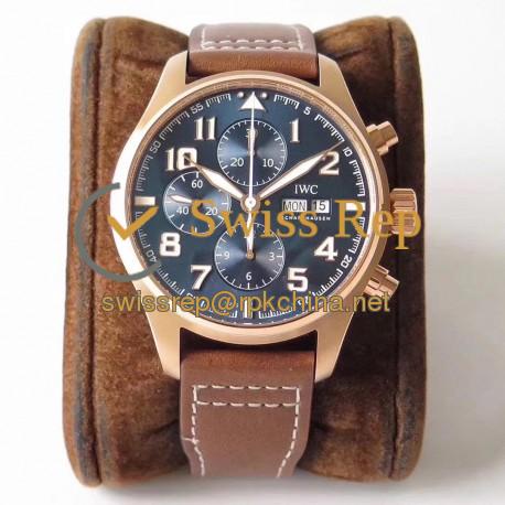 Replica IWC Pilot Chronograph Edition Le Petit Prince IW377721 ZF Rose Gold Blue Dial Swiss 7750