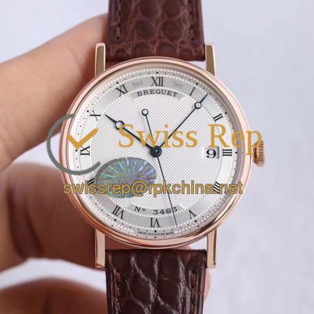 Replica Breguet Classique 5177BR/12/9V6 MKS Rose Gold Silver Dial M9015