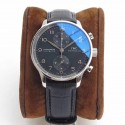 Replica IWC Portugieser Chronograph IW371447 ZF V2 Stainless Steel Black Dial Swiss 7750