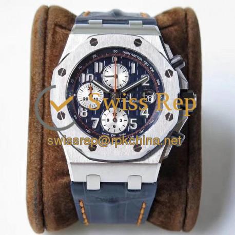 Replica Audemars Piguet Royal Oak Offshore Navy 26470ST.OO.A027CA.01 JF V2 Stainless Steel Blue Dial Swiss 3126