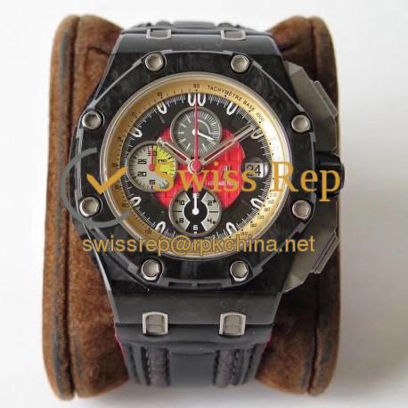 Replica Audemars Piguet Royal Oak Offshore Grand Prix 26290IO.OO.A001VE.01 JF V3 Forged Carbon Red Dial Swiss 3126