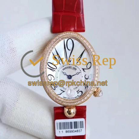 Replica Breguet Reine de Naples 8918BR/58/964/D00D ZF Rose Gold & Diamonds Mother Of Pearl Dial Swiss Caliber 537/3