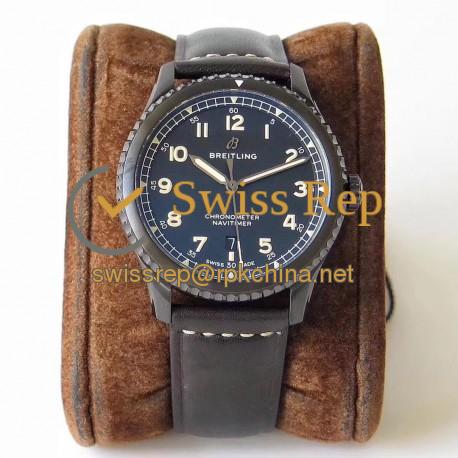 Replica Breitling Navitimer 08 Automatic 41MM Black Steel M17314101B1X1 ZF PVD Black Dial Swiss 2824-2