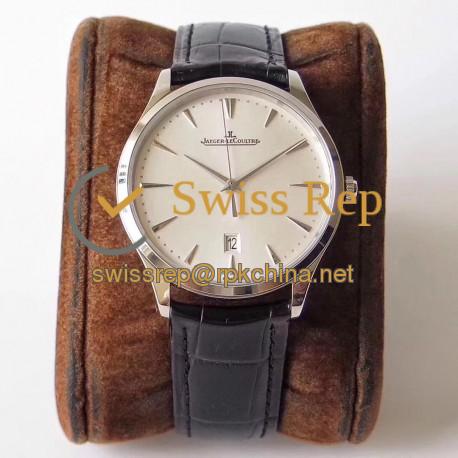 Replica Jaeger-LeCoultre Master Ultra Thin Date 1288420 ZF Stainless Steel Silver Dial Swiss JLC 899/1