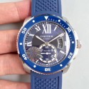 Replica Calibre De Cartier Diver WSCA0010 42MM JF Stainless Steel Blue Dial A23J