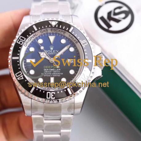 Replica Rolex DEEPSEA 126660 KS Stainless Steel D-Blue Dial Swiss 3135