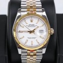 Replica Rolex Datejust 36MM 116233 GM Stainless Steel 904L & Yellow Gold White Dial Swiss 2824-2